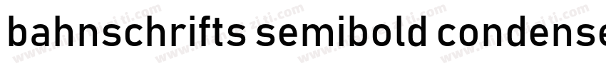 bahnschrifts semibold condensed字体转换